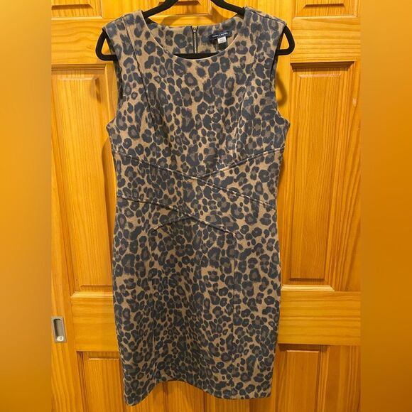 Tommy Hilfiger Leopard Print Dress Sz 12‎ - Picture 1 of 8